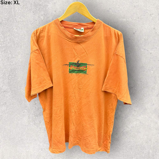 PIPELINE VINTAGE ORANGE SURFWEAR T-SHIRT