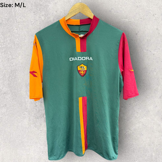 AS ROMA 2005-2006 CUP DIADORA JERSEY RARE