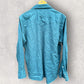 WRANGLER BUTTON UP BLUE LONG SLEEVE COLLARED SHIRT