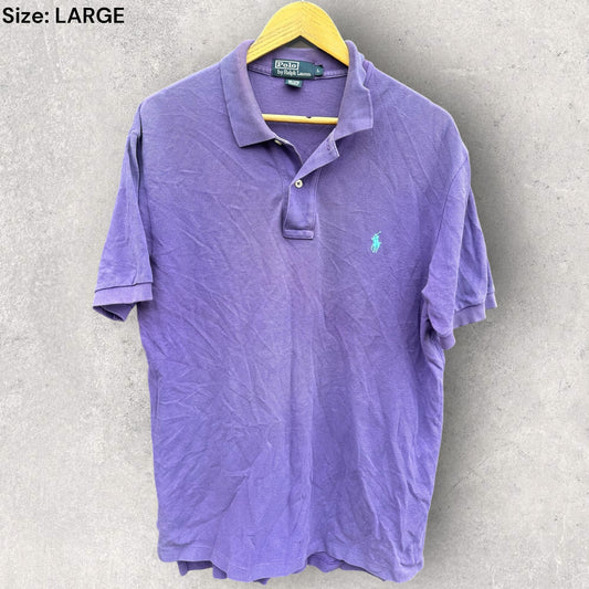 RALPH LAUREN POLO PURPLE SHORT SLEEVE POLO SHIRT