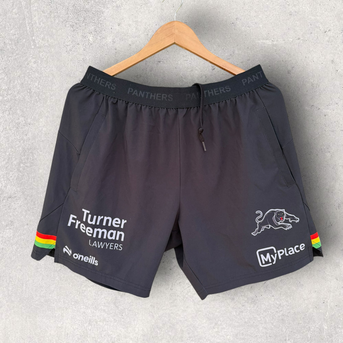 Penrith Panthers 2024 Black NRL Training Shorts