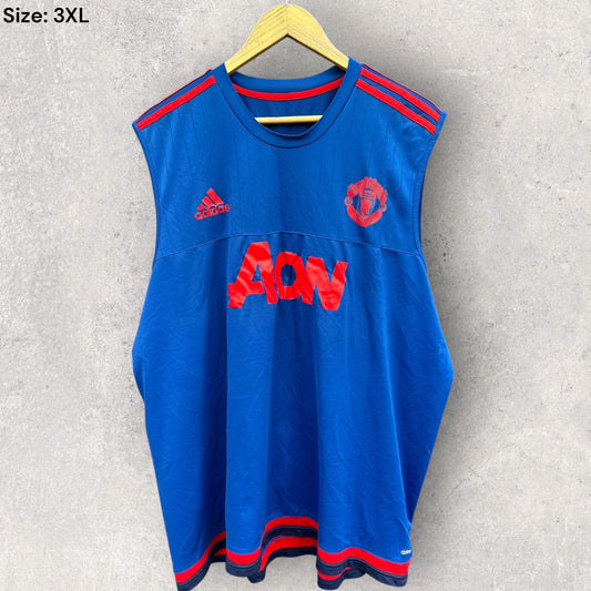 MANCHESTER UNITED 2015 ADIDAS TRAINING SINGLET