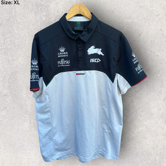 SOUTH SYDNEY RABBITOHS ISC MEDIA POLO SHIRT