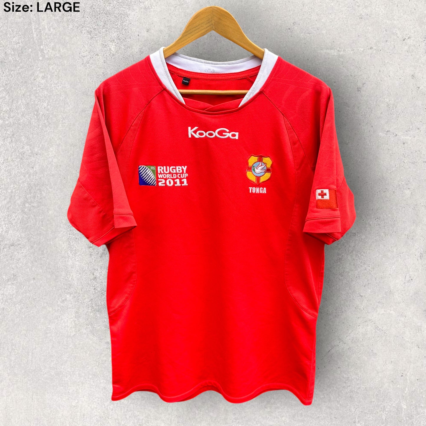 TONGA 2011 RUGBY WORLD CUP JERSEY