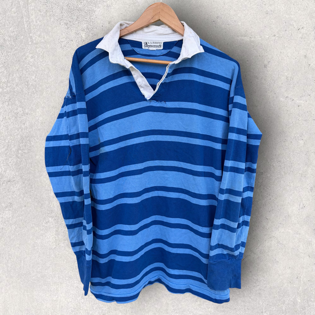 Rugby Union Two Blues Vintage #11 Match Jersey