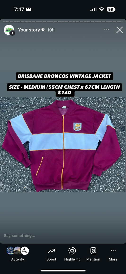 BRONCS VINTAGE JACKET