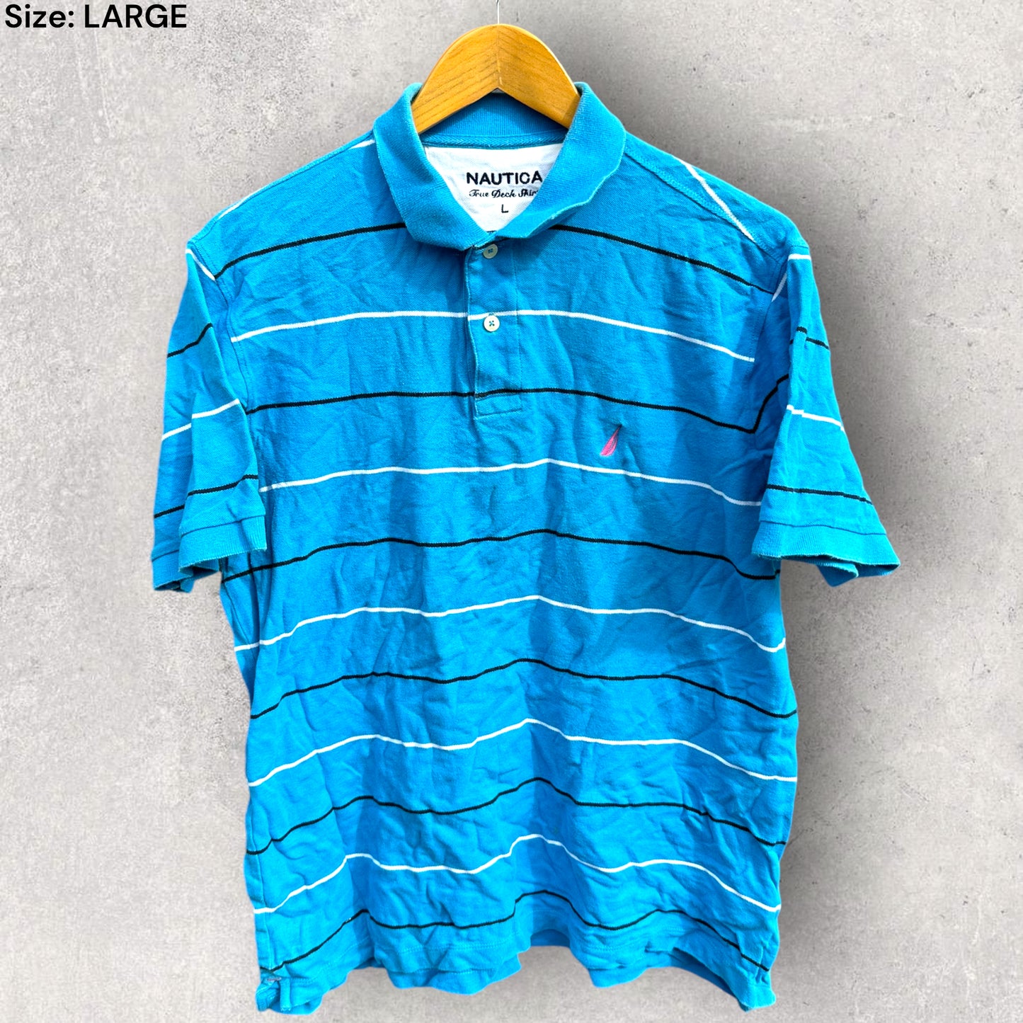 NAUTICA BLUE POLO SHIRT