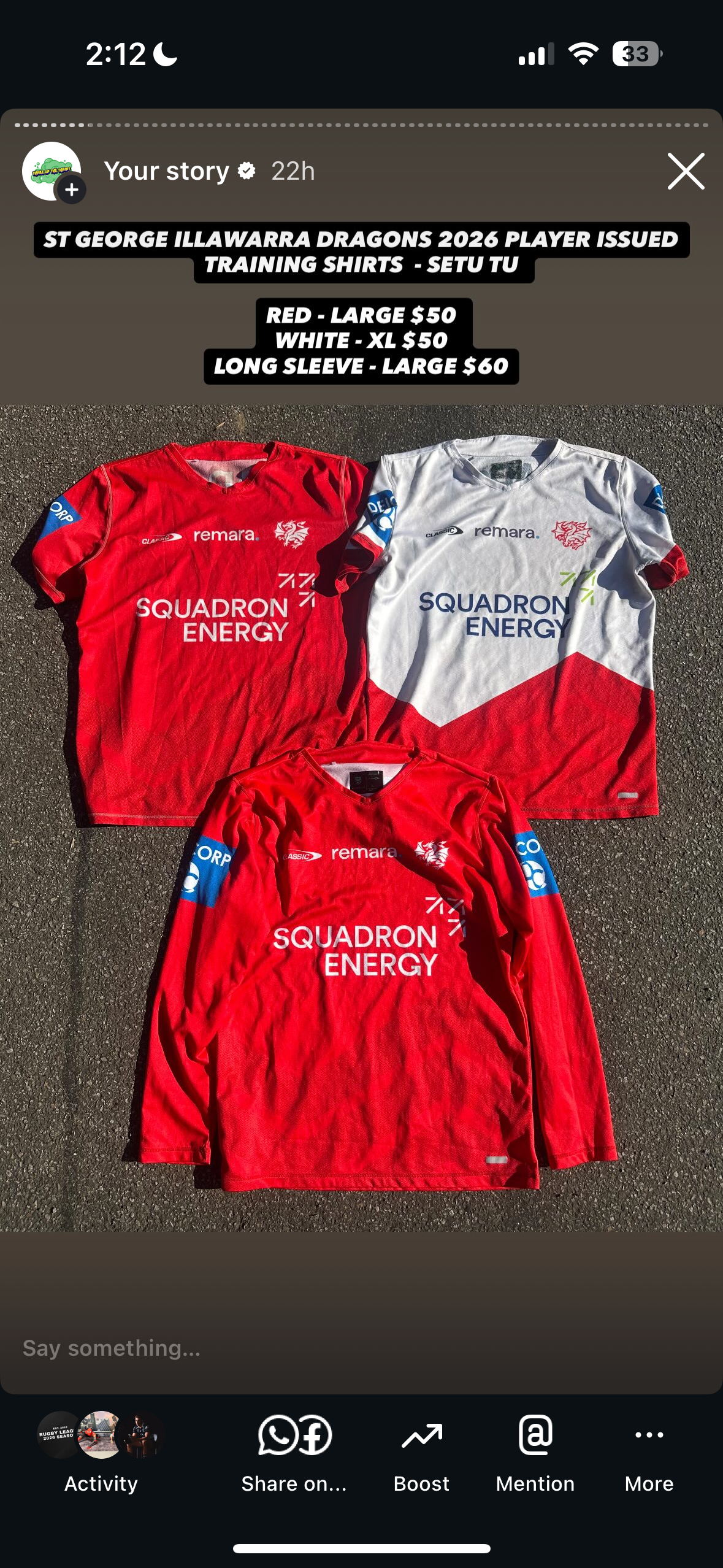 DRAGONS X3 SHIRTS