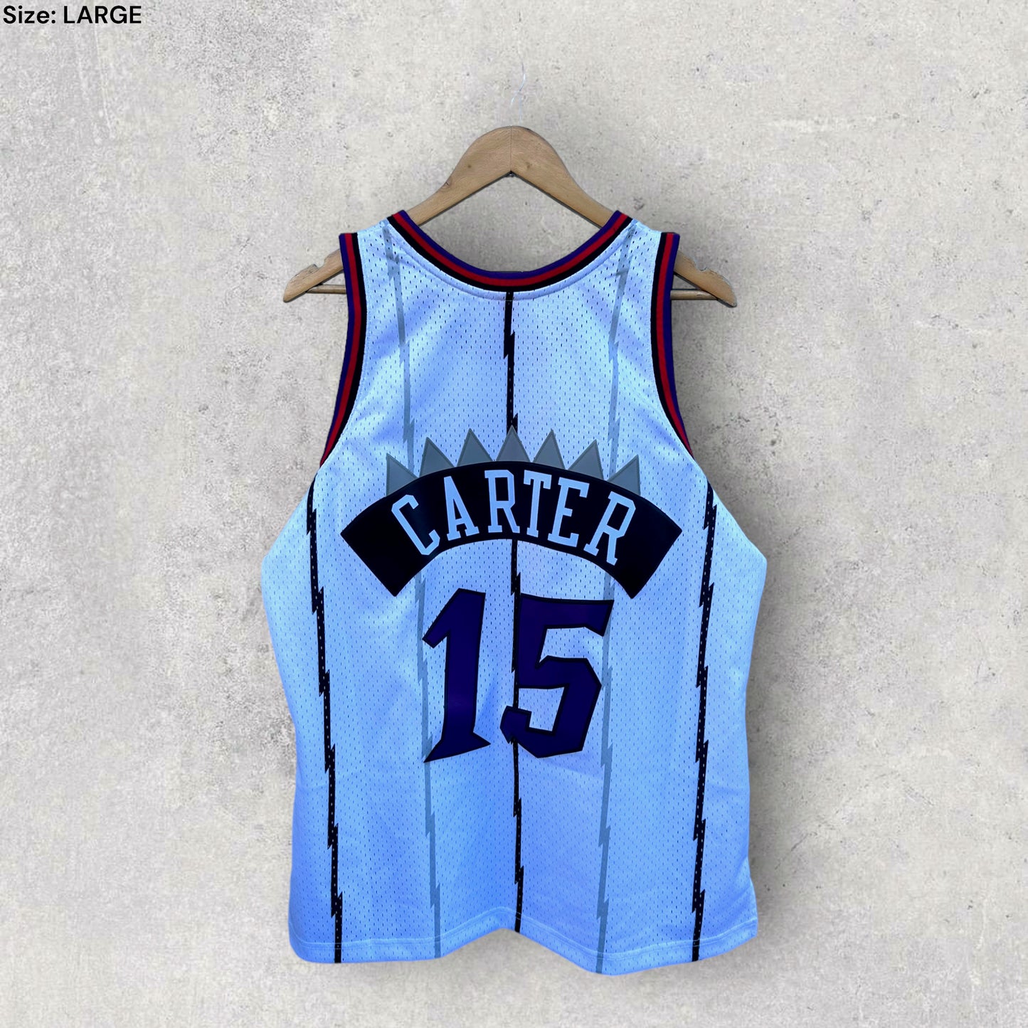 VINCE CARTER TORONTO RAPTORS HARDWOOD CLASSIC JERSEY