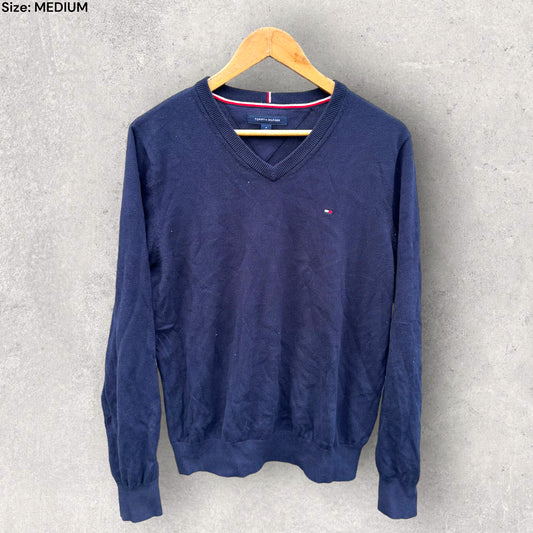 TOMMY HILFIGER NAVY BLUE PULLOVER JUMPER