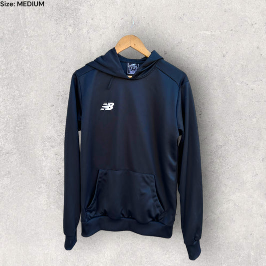 NEW BALANCE BLACK HOODED JUMPER