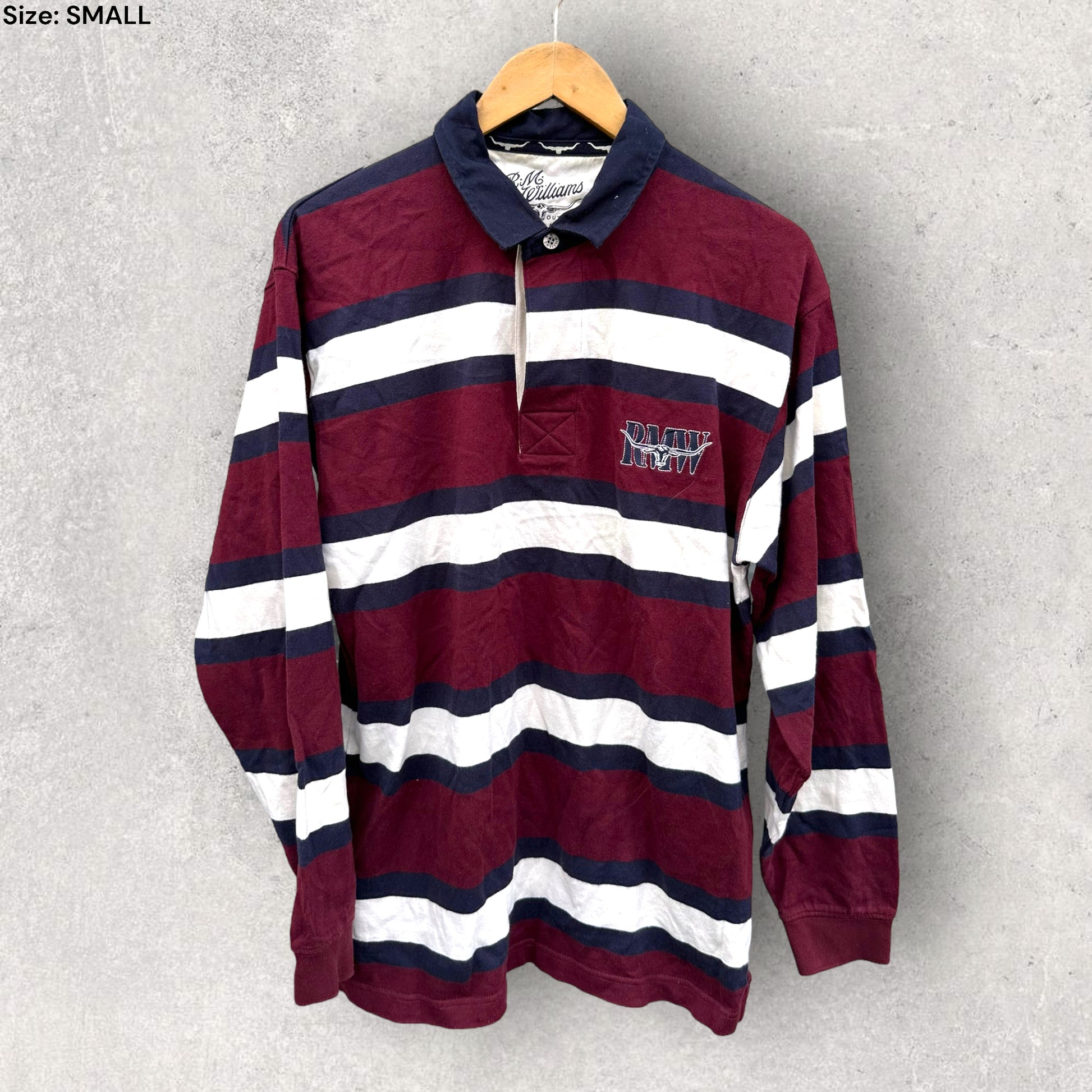 RM WILLIAMS LONG SLEEVE POLO SHIRT - Main Image
