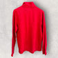 TOMMY HILFIGER RED QUARTERZIP JUMPER