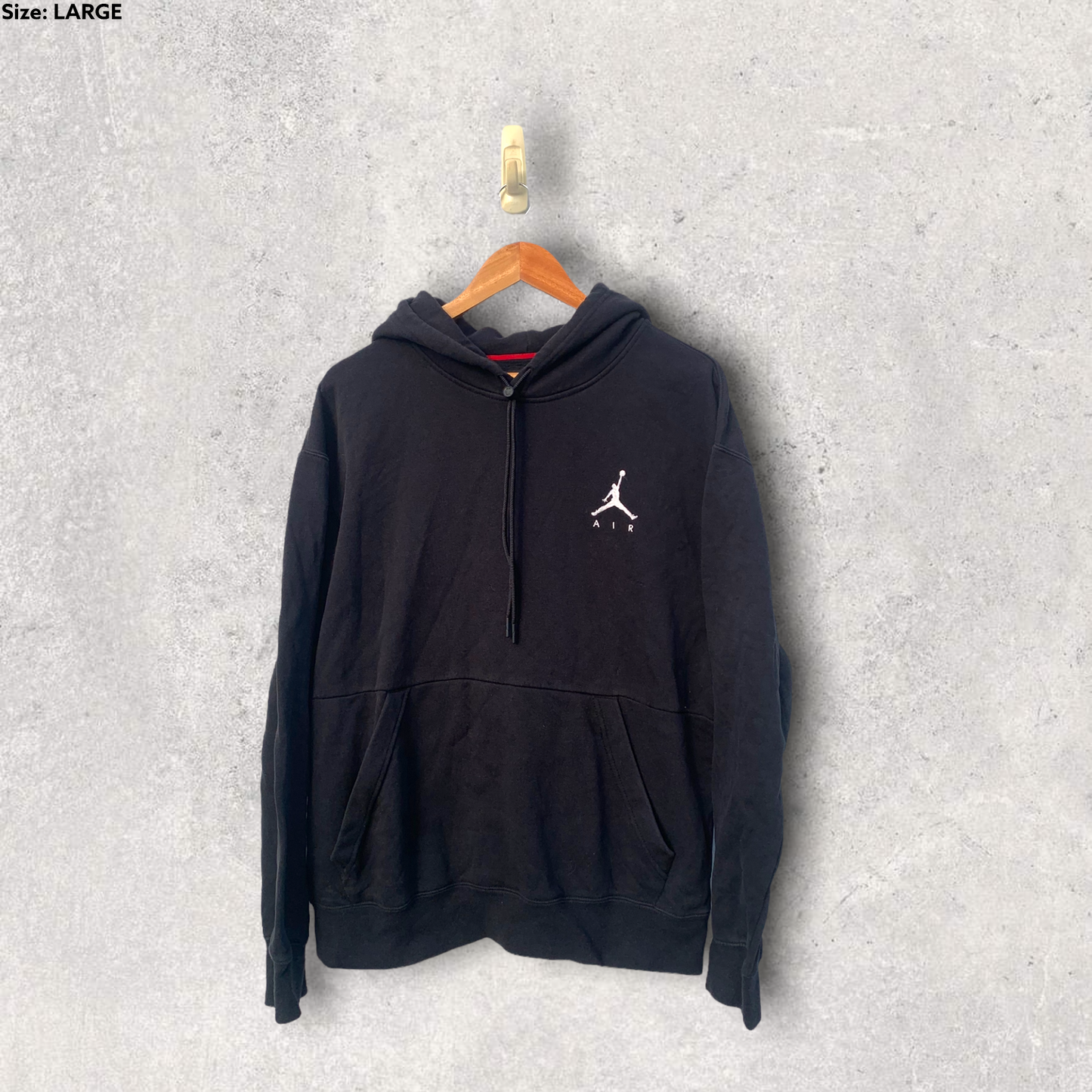 NIKE AIR JORDAN BLACK HOODIE