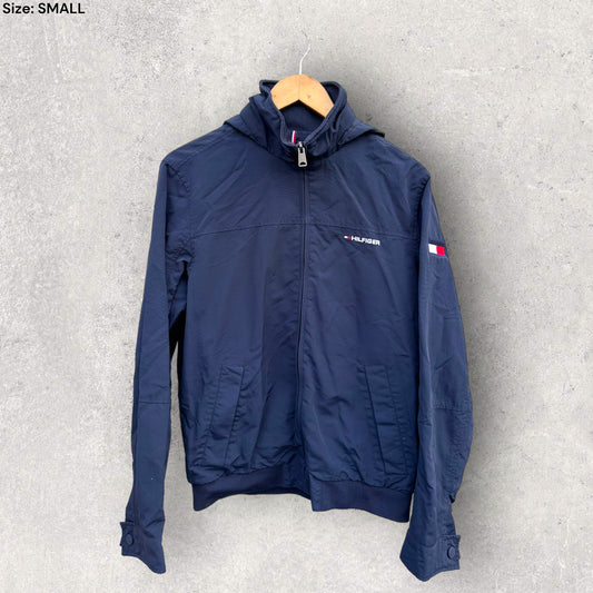 TOMMY HILFIGER NAVY BLUE SHELL JACKET