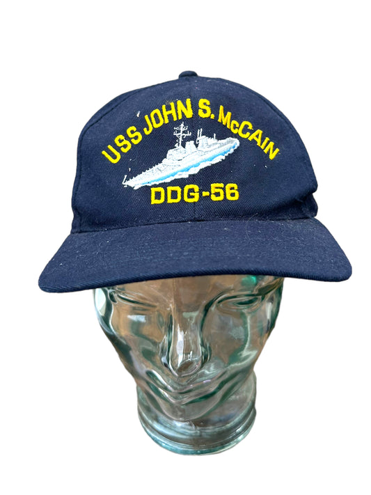 USS JOHN S McCAIN DDG-56 VINTAGE HAT