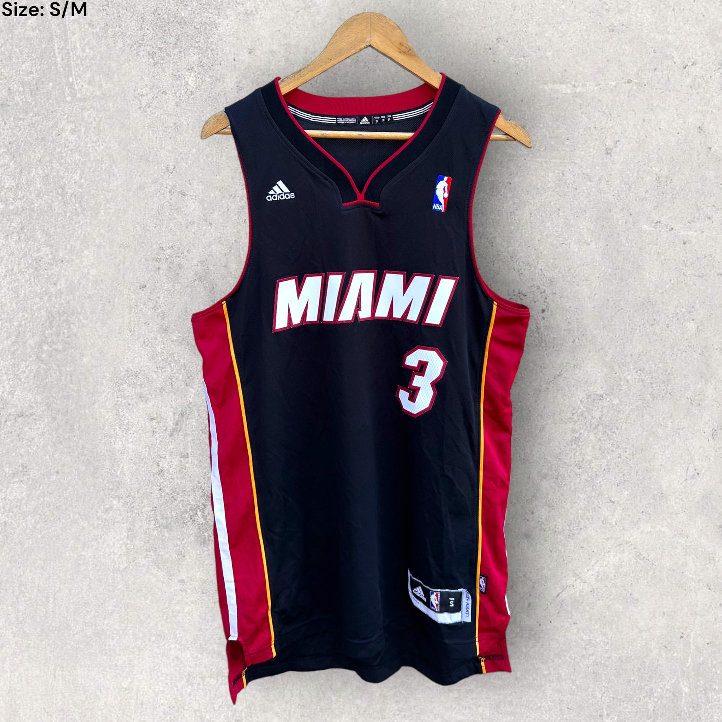 DWAYNE WADE MIAMI HEAT ADIDAS JERSEY