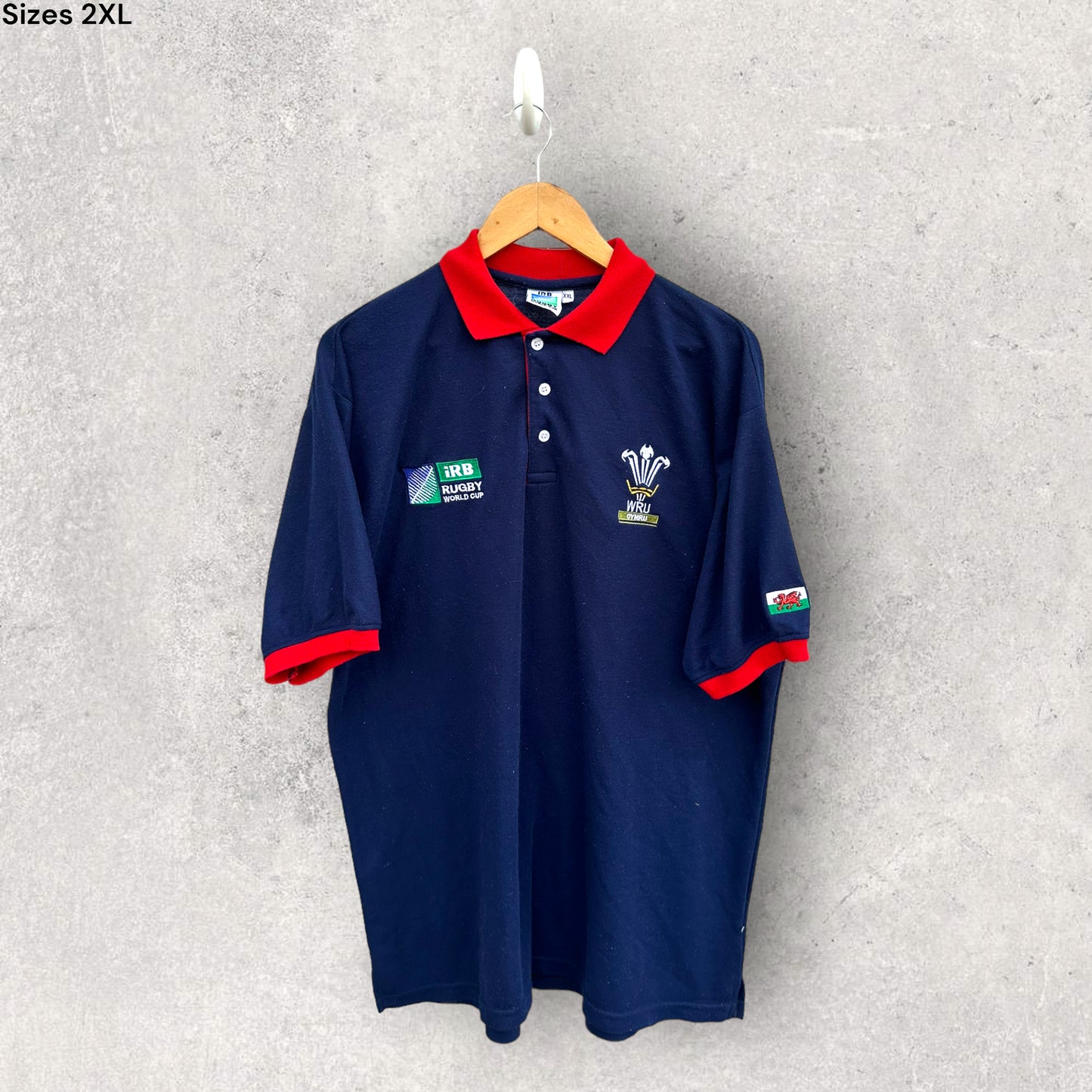 WALES RUGBY UNION WORLD CUP VINTAGE POLO SHIRT
