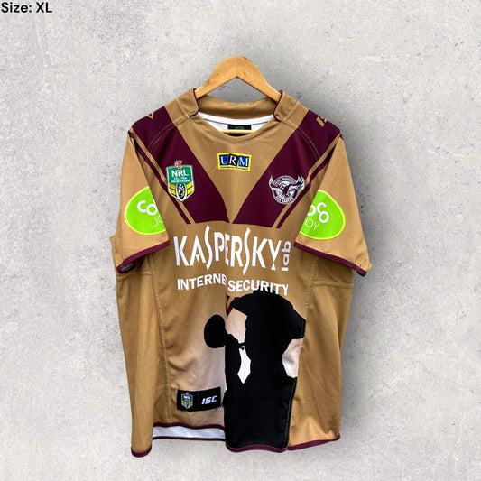 MANLY SEA EAGLES 2015 ANZAC JERSEY