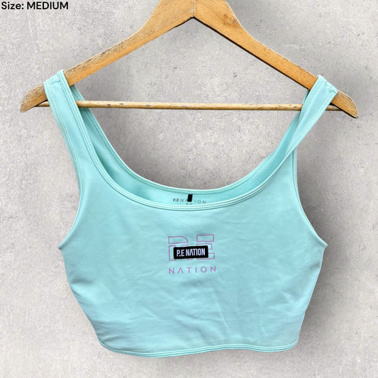 PE NATION LADIES CROP GYM TOP