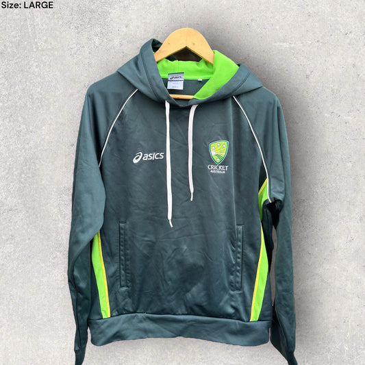 AUSTRALIAN CRICKET ASICS GREEN HOODIE