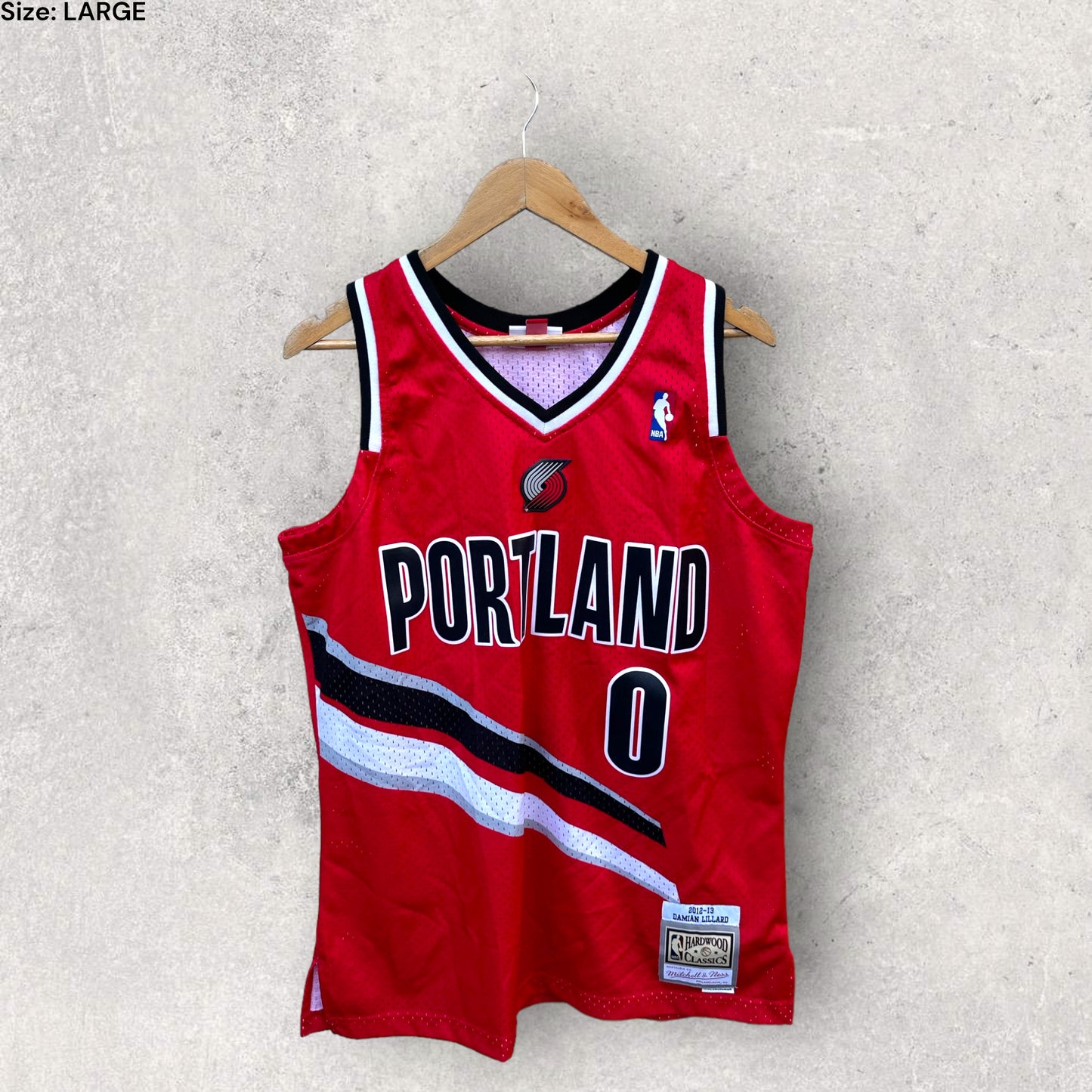 DAMIEN LILLARD PORTLAND TRAIL BLAZERS ROOKIE JERSEY