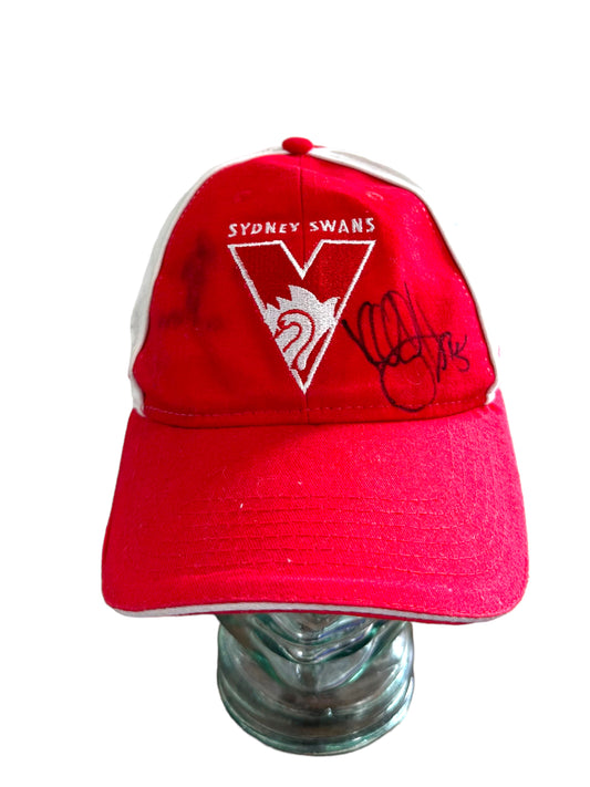 SYDNEY SWANS 2016 HAT SIGNED BY KEIRAN JACK