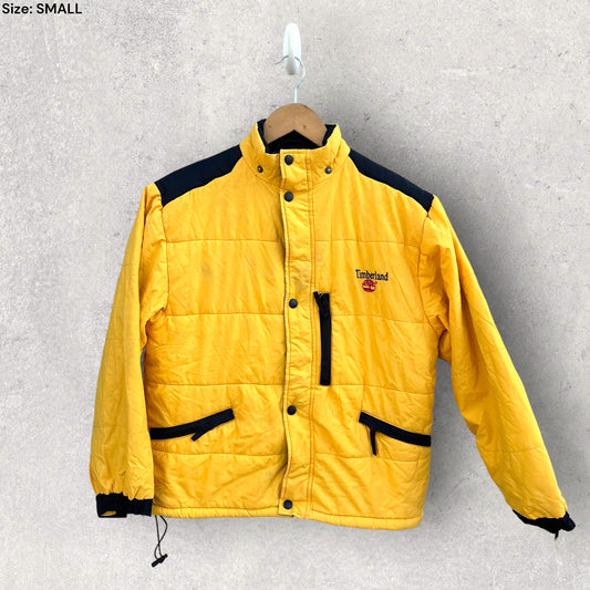 TIMBERLAND YELLOW PUFFER JACKET