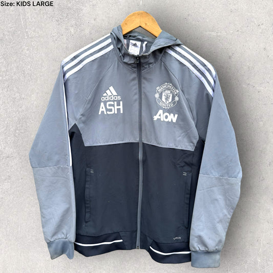 MANCHESTER UNITED GREY ADIDAS JACKET