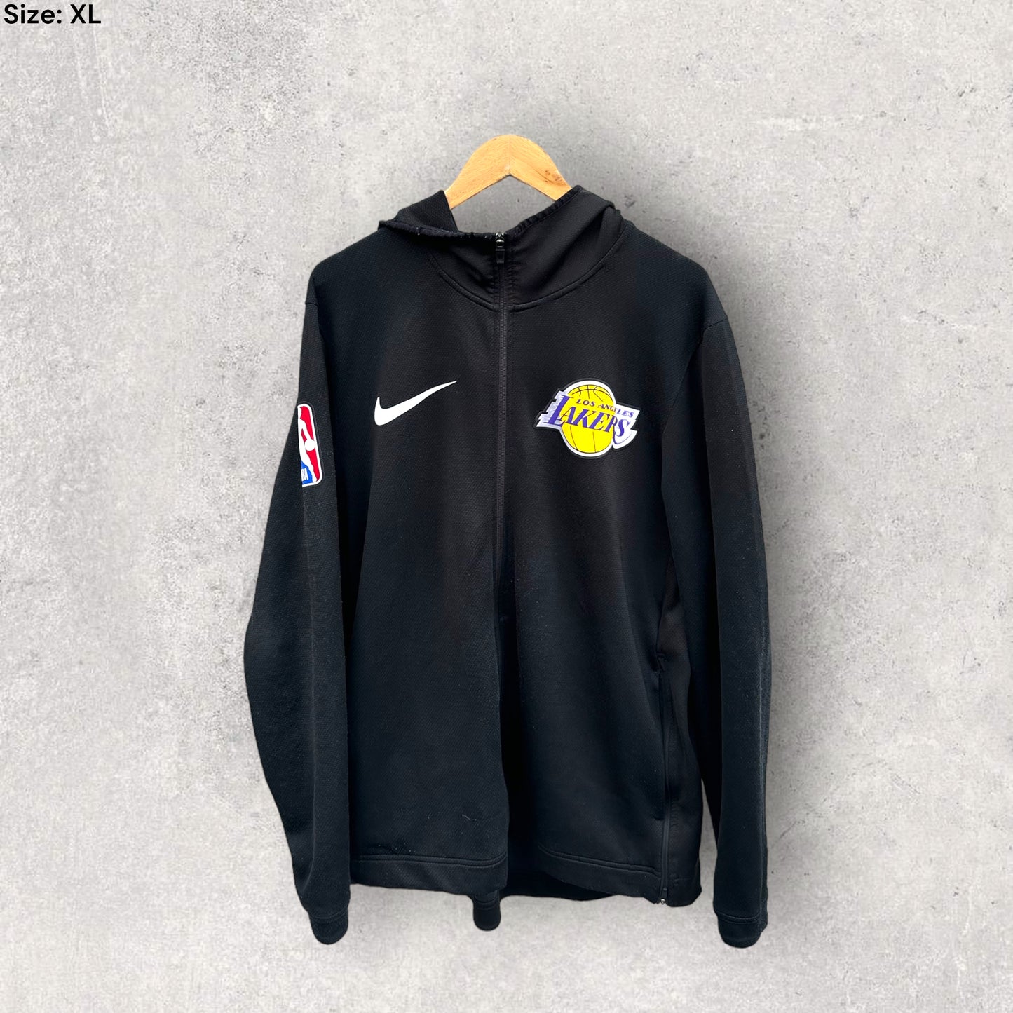 LA LAKERS NIKE HOODED BLACK JUMPER