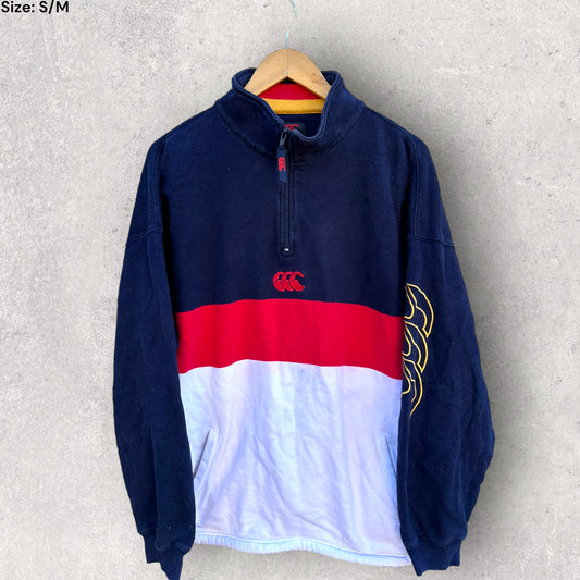 CANTERBURY HALF ZIP PULLOVER JUMPER