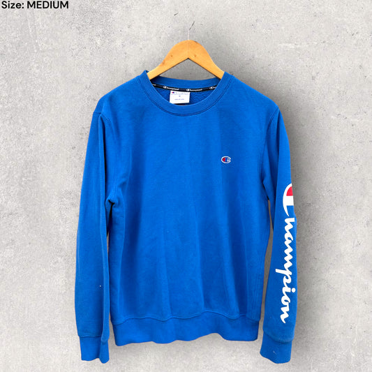 CHAMPION BLUE PULLOVER JUMPER