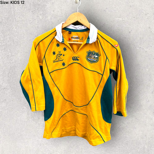 AUSTRALIAN WALLABIES LONG SLEEVE LADIES JERSEY