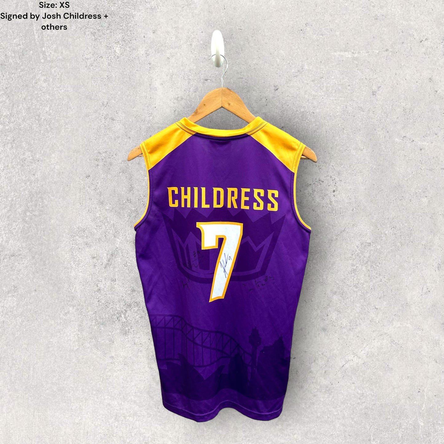 JOSH CHILDRESS SIGNED SYDNEY KINGS JERSEY