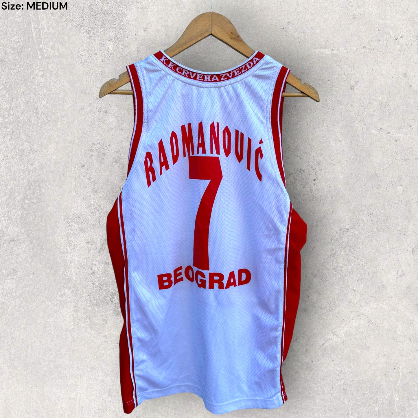 VLADIMIR RADMANOVIC CRVENA ZVEZDA BASKETBALL JERSEY RARE