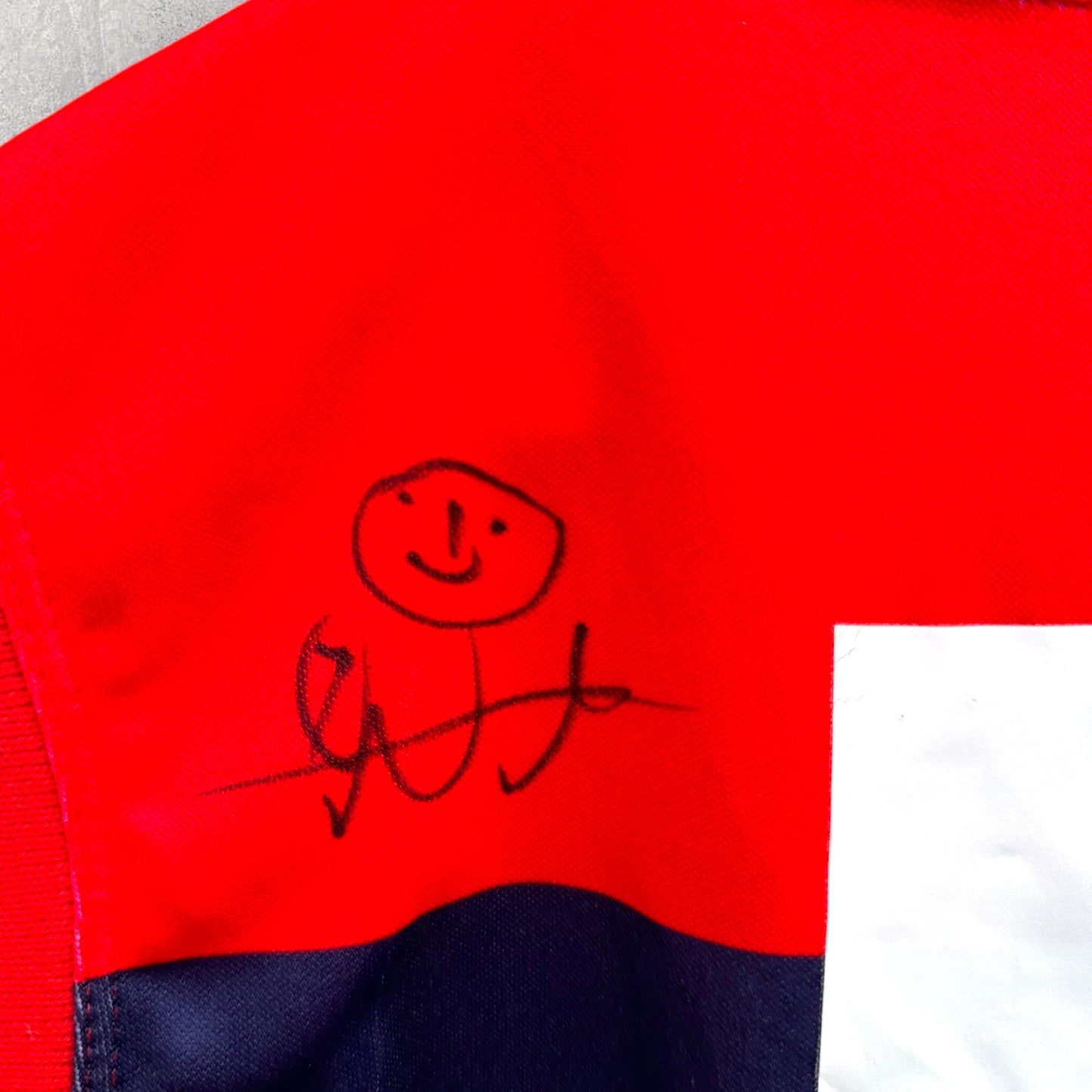 MELBOURNE DEMONS PLAYER ISSUED AND SIGNED 2008 HOME JERSEY
