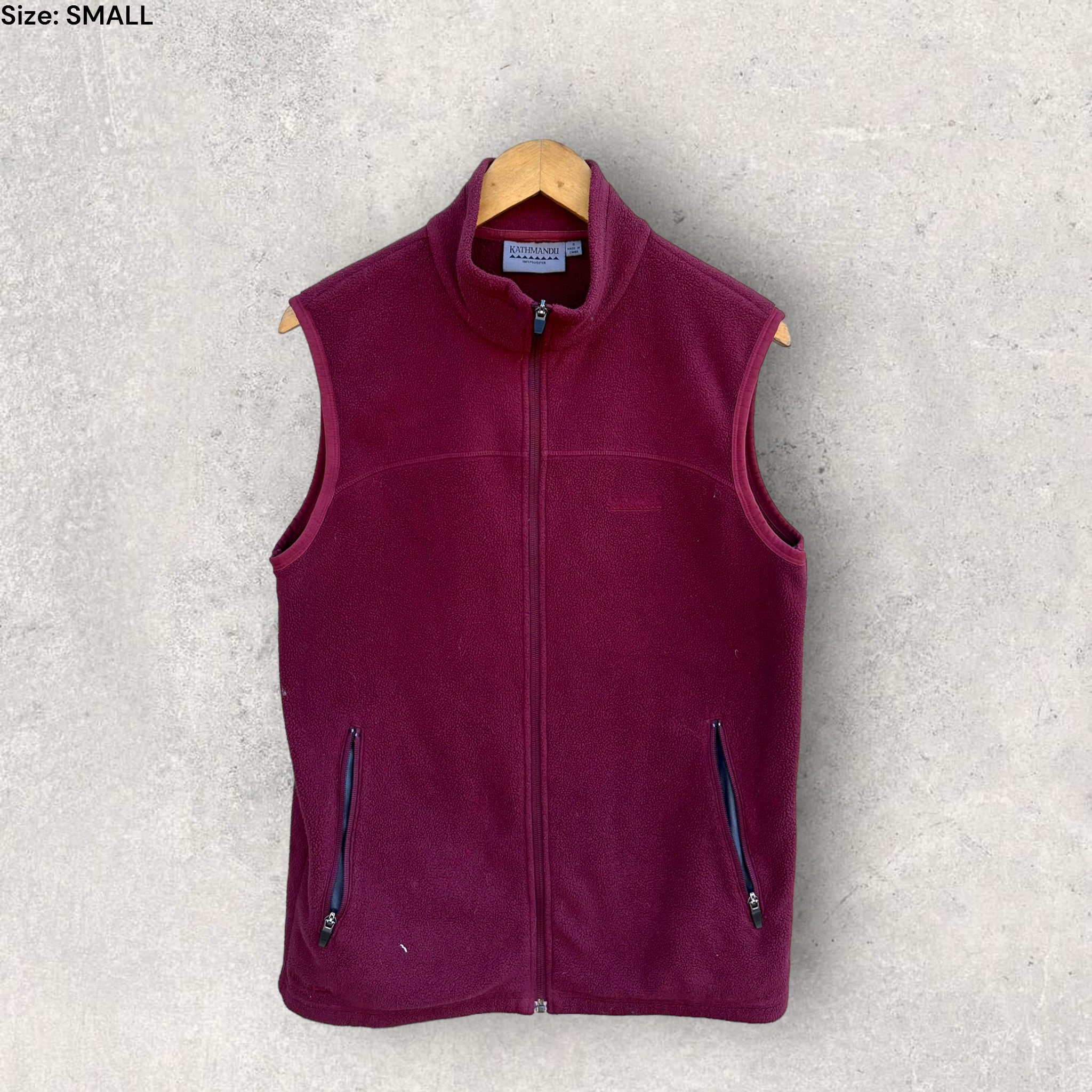 Purple sleeveless sale fleece jacket