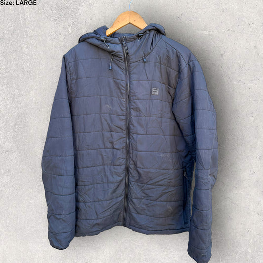 BILLABONG BLACK PUFFER JACKET