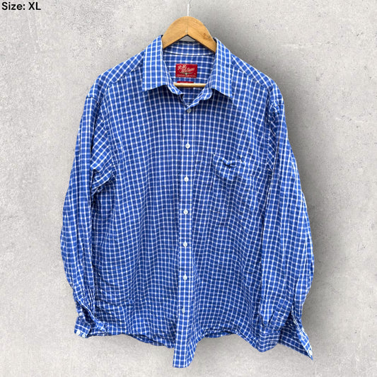 RM WILLIAMS CHECKERED DRESS SHIRT