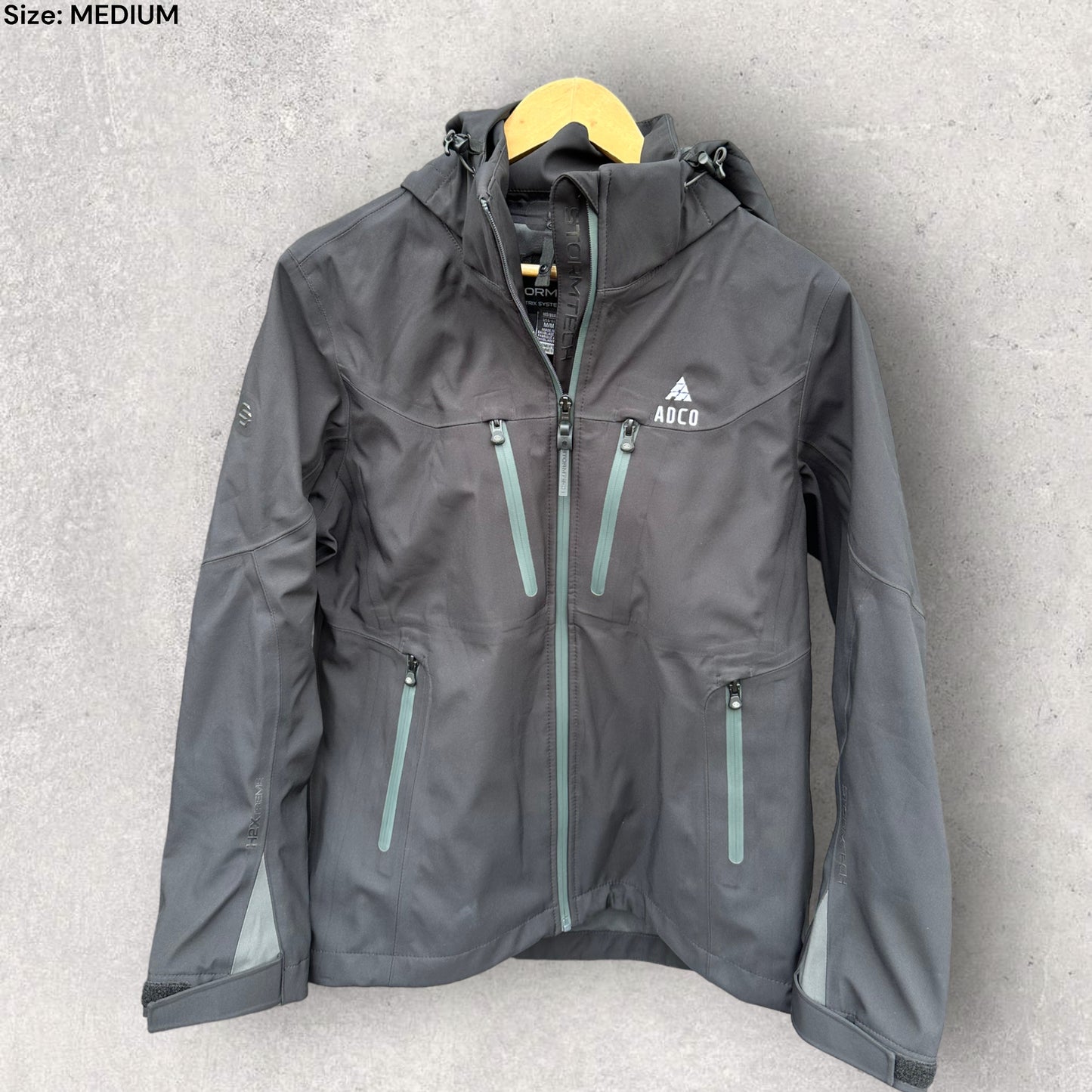 STORM TECH ADCO BLACK SHELL JACKET