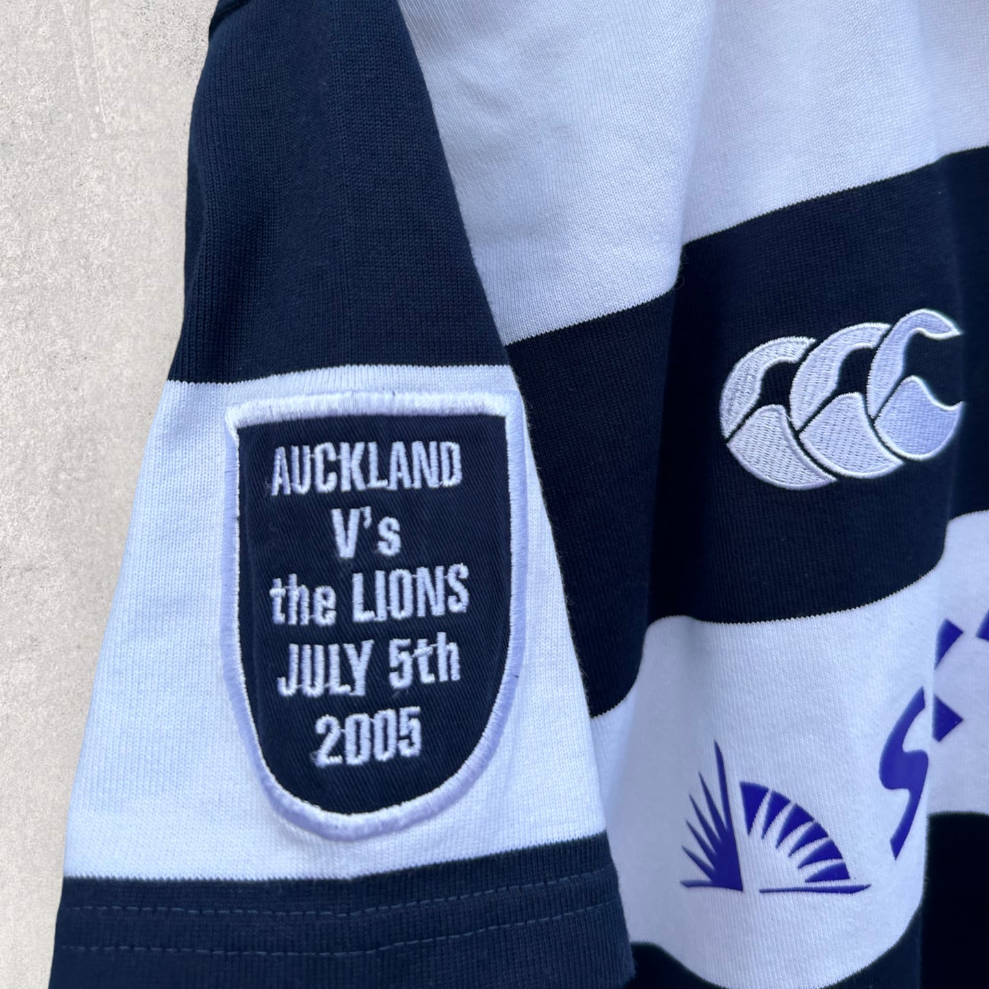 AUCKLAND RUGBY RARE JERSEY VS BRITISH & IRISH LIONS 2005