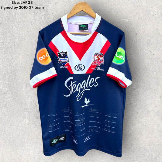 SYDNEY ROOSTERS 2010 HOME JERSEY SIGNED BY SQUAD LIMITED TO 300 MADE