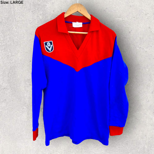 MELBOURNE DEMONS VINTAGE COTTON LONG SLEEVE GUERNSEY