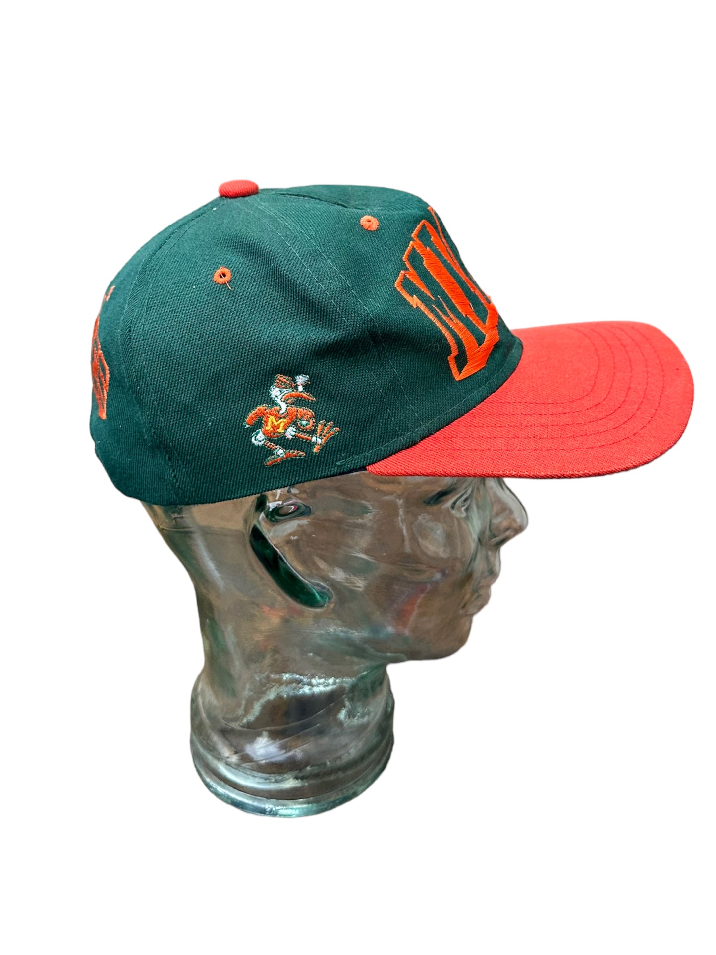 MIAMI HURRICANES UNIVERSITY VINTAGE TWO TONE HAT