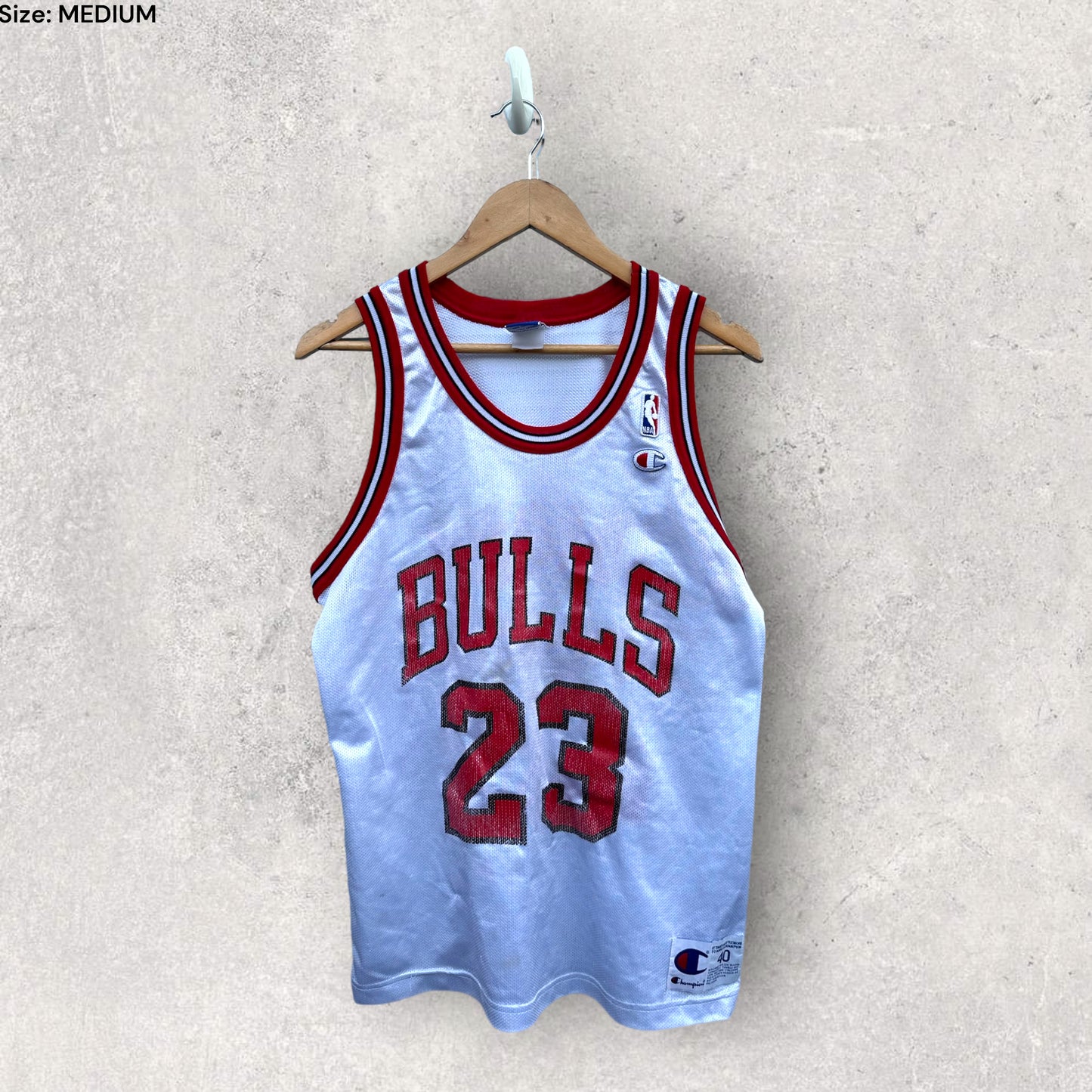 MICHAEL JORDAN CHICAGO BULLS VINTAGE CHAMPION JERSEY