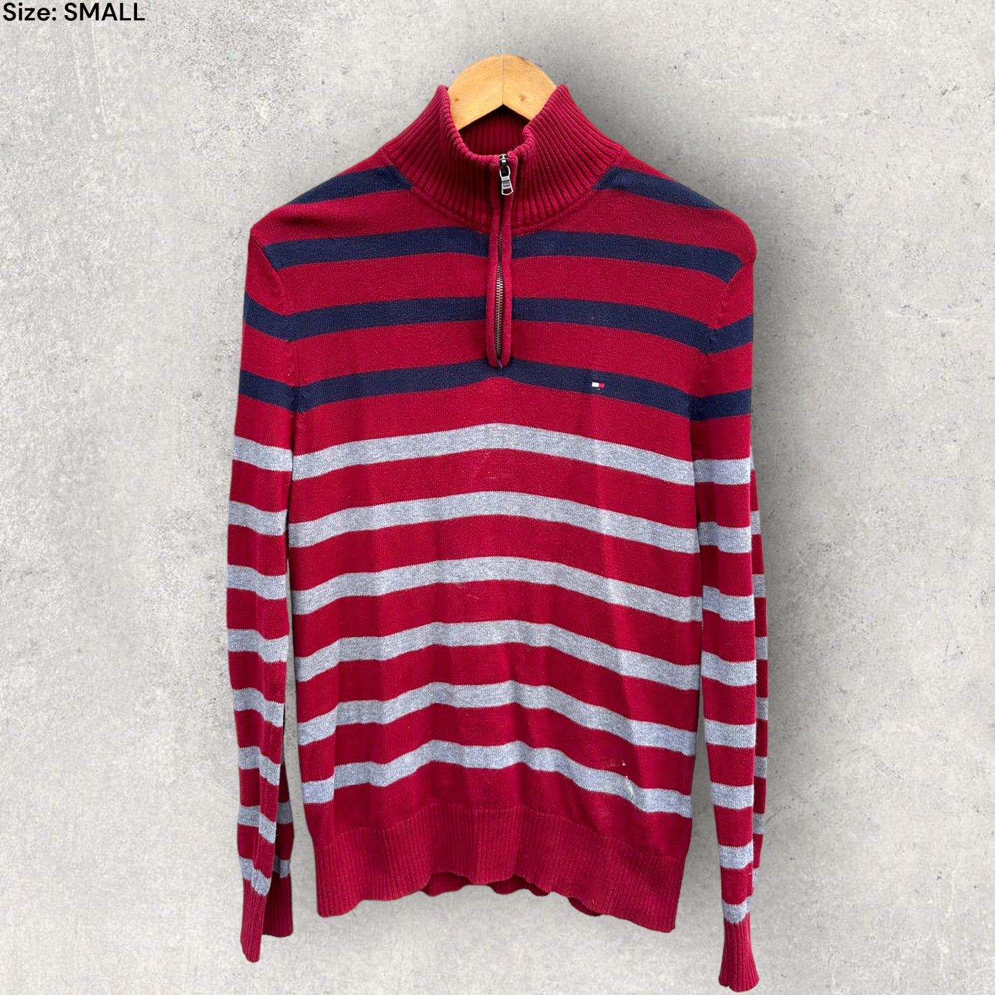 TOMMY HILFIGER QUARTER ZIP JUMPER