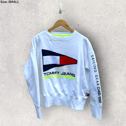 TOMMY SAILING WHITE PULLOVER JUMPER