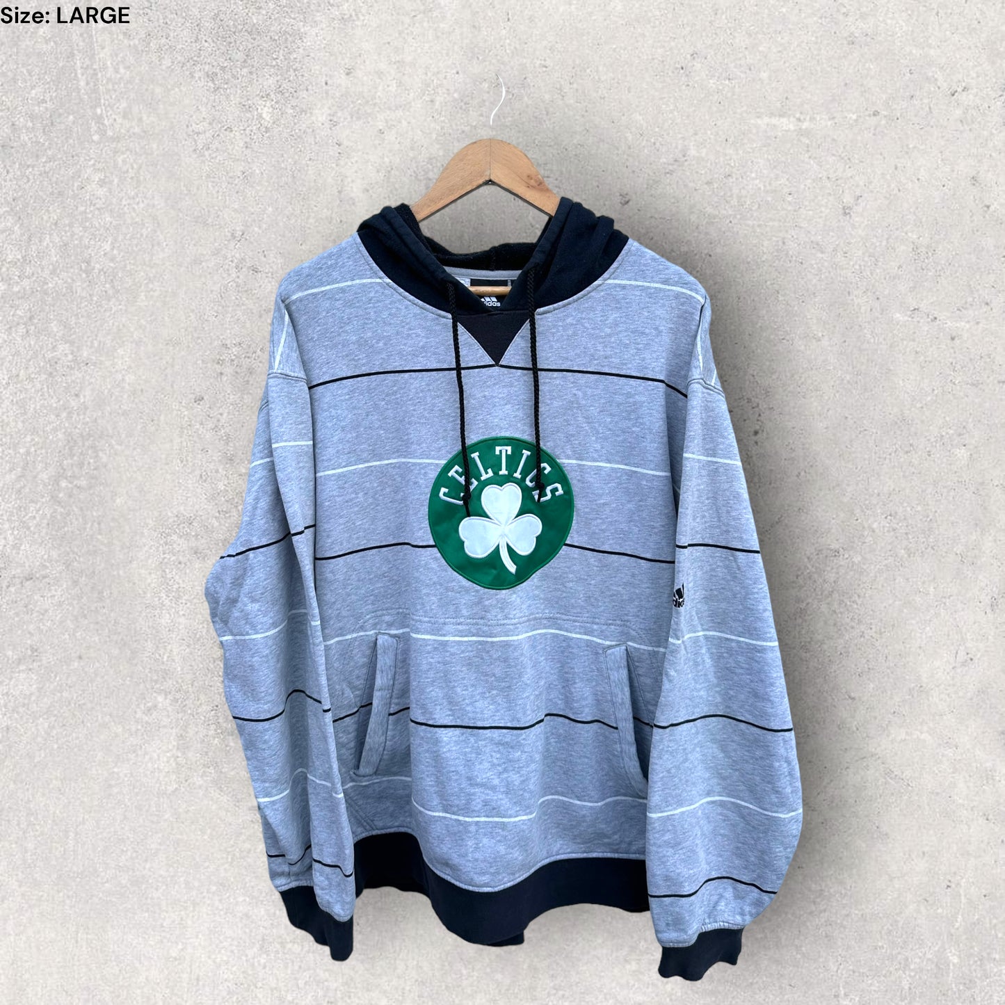 BOSTON CELTICS ADIDAS HOODED JUMPER