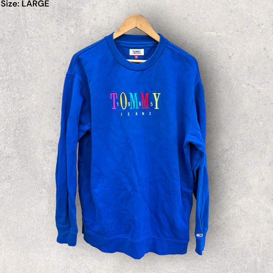 TOMMY HILFIGER BLUE PULLOVER JUMPER