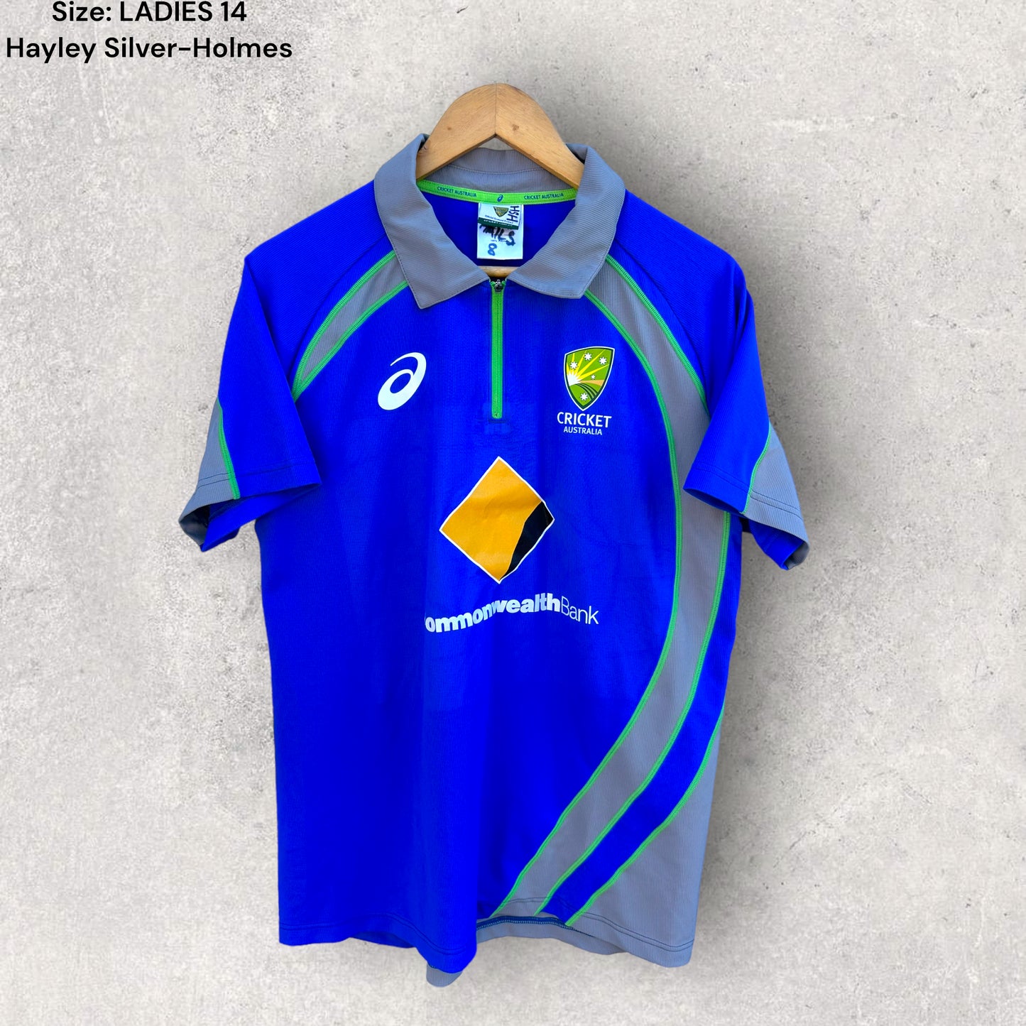 HAYLEY SILVER-HOLMES CRICKET AUSTRALIA PLAYER WORN TRAINING SHIRT